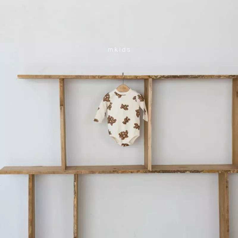 Mkids - Korean Baby Fashion - #babyclothing - Bear Bodysuit - 3