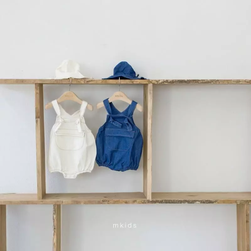 Mkids - Korean Baby Fashion - #babyfashion - Morgan Dungarees Bodysuit - 4