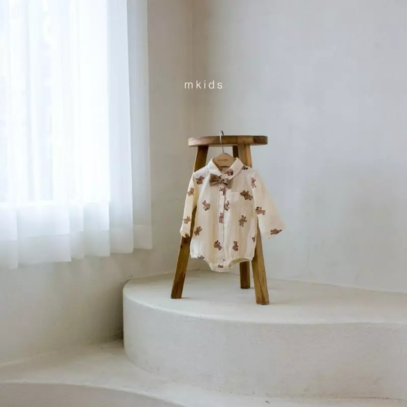 Mkids - Korean Baby Fashion - #babygirlfashion - Vest Tie Bodysuit - 7