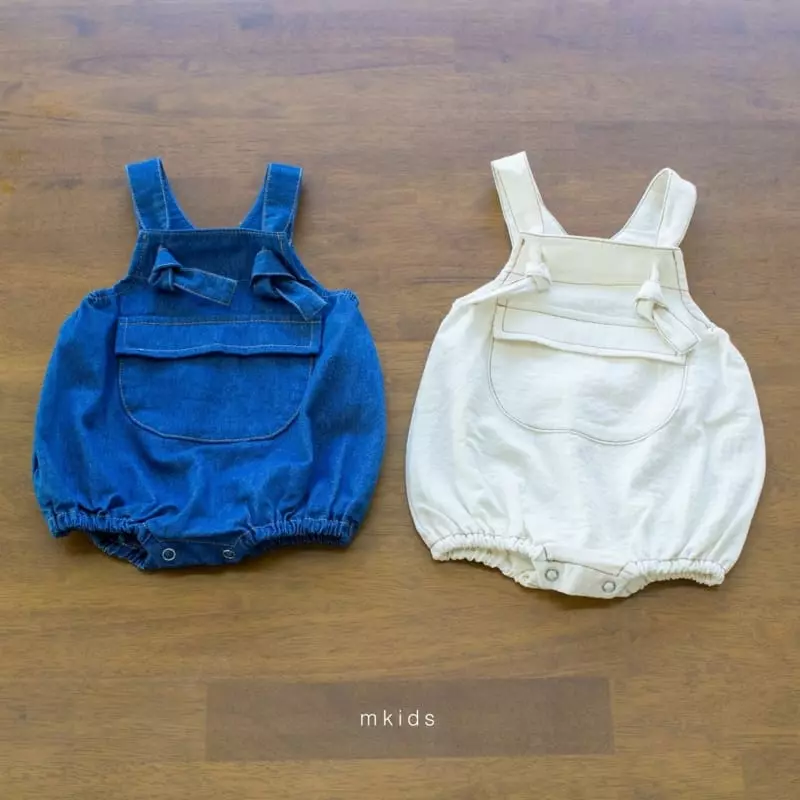 Mkids - Korean Baby Fashion - #babygirlfashion - Morgan Dungarees Bodysuit - 5