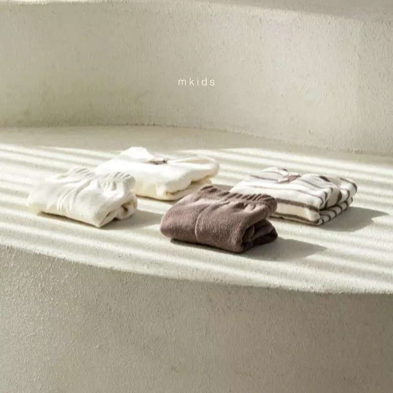 Mkids - Korean Baby Fashion - #babyoninstagram - Terry Top Bottom Set - 3