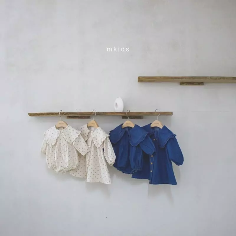 Mkids - Korean Baby Fashion - #babywear - Ani Big Collar Bodysuit