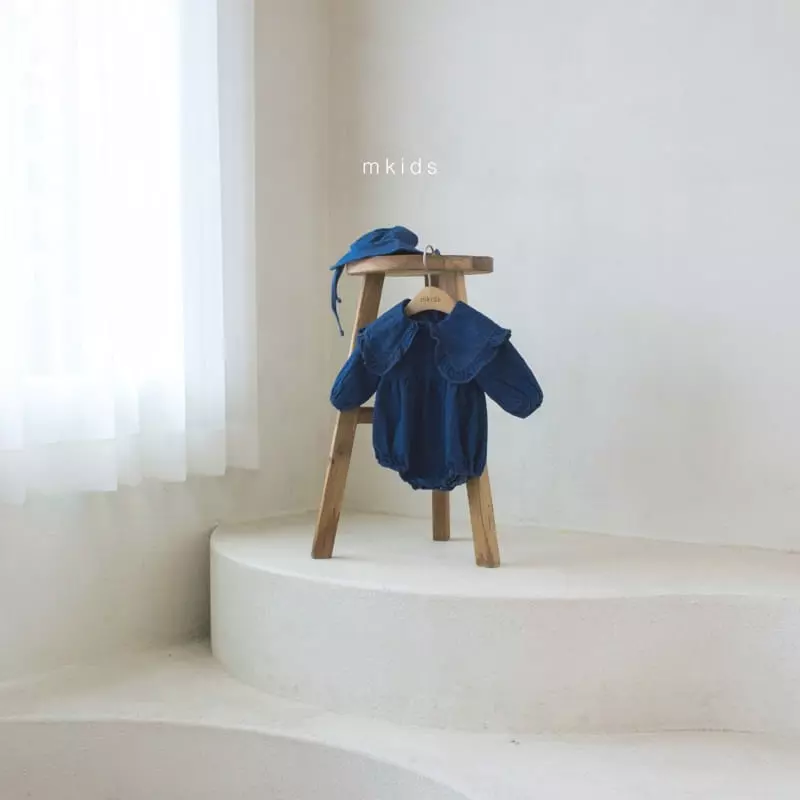 Mkids - Korean Baby Fashion - #onlinebabyshop - Ani Big Collar Bodysuit - 3