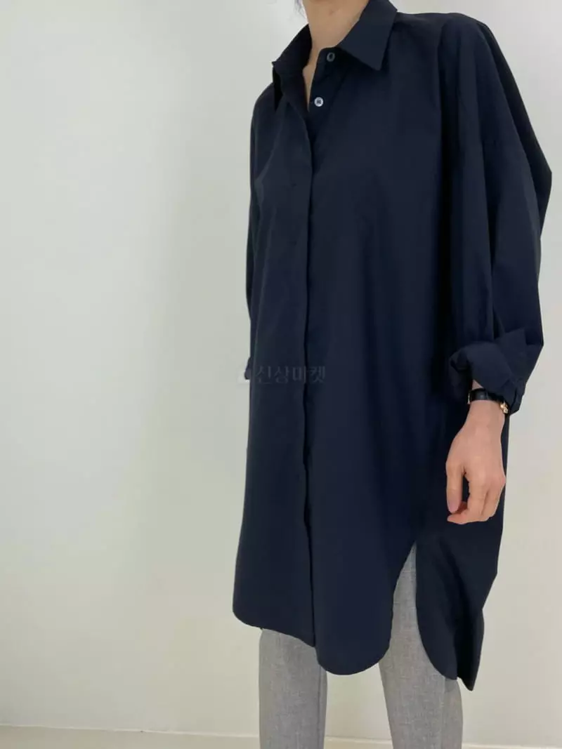 Moi - Korean Women Fashion - #womensfashion - Balloon Long Shirt - 4