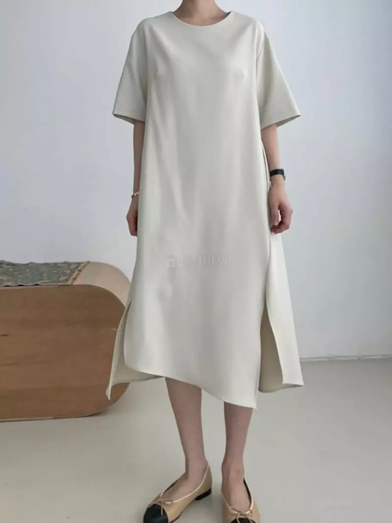 Moi - Korean Women Fashion - #momslook - Diagonal unbalance One-piece - 3