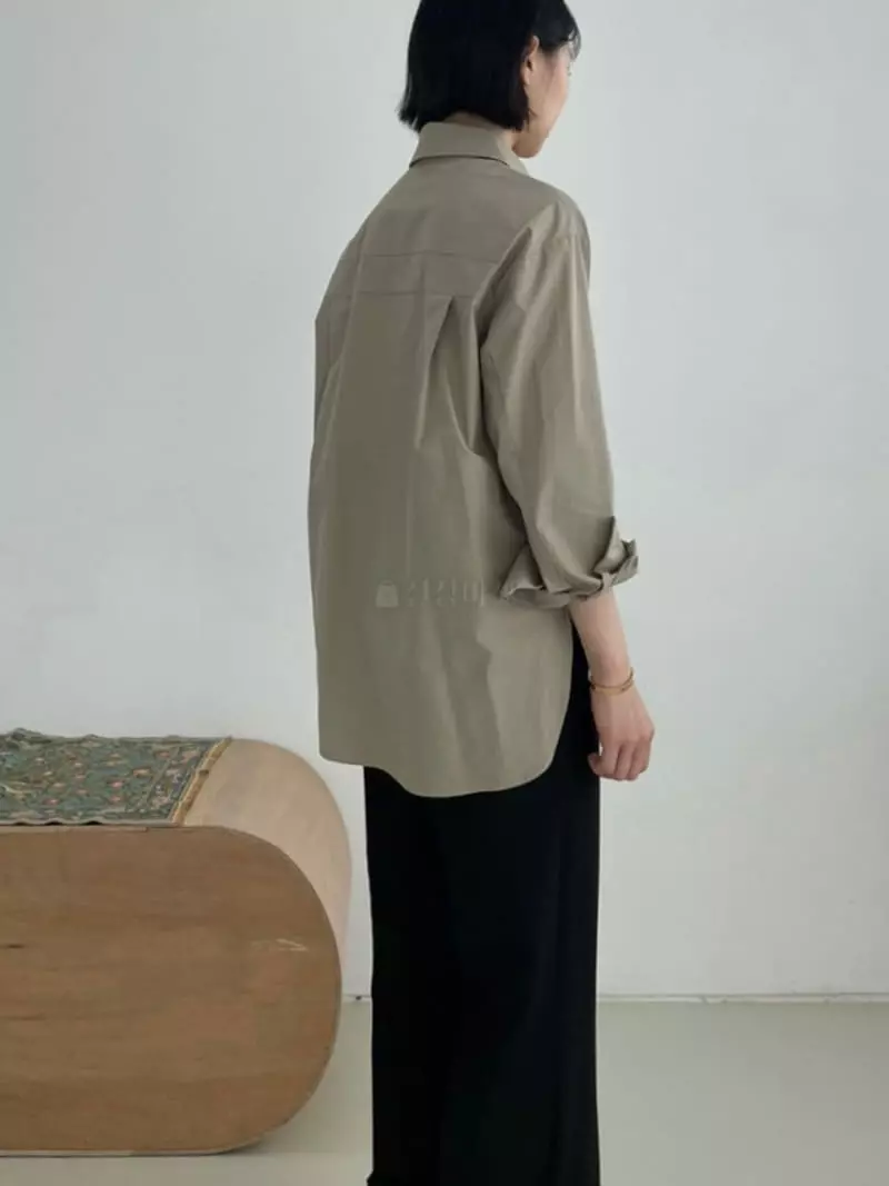 Moi - Korean Women Fashion - #womensfashion - Wa Kit Slit Shirt - 4
