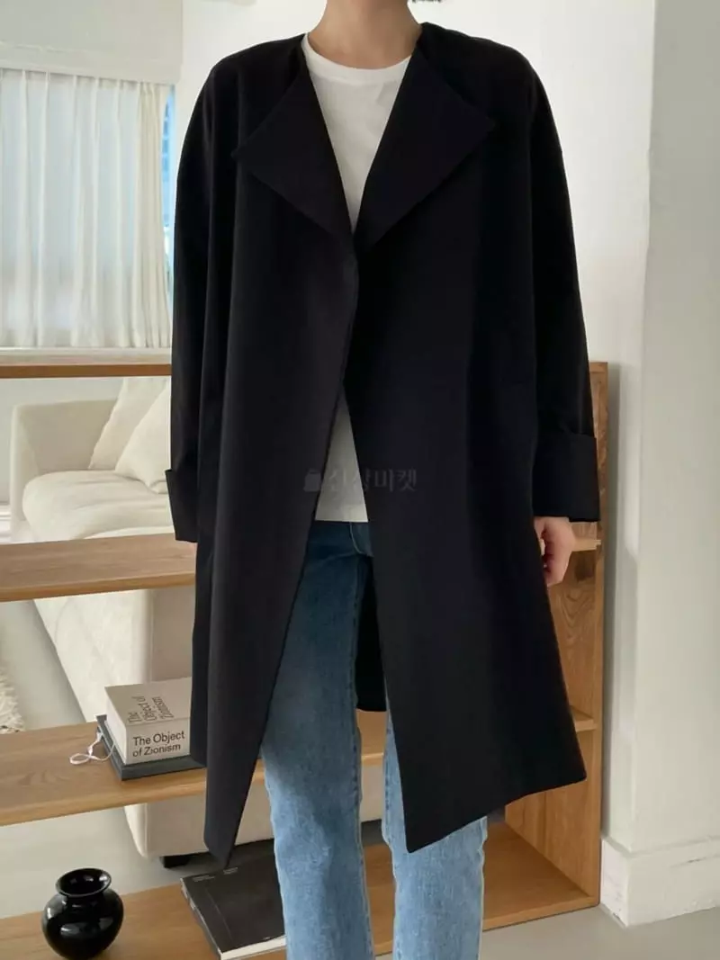 Moi - Korean Women Fashion - #momslook - No Collar Half Jacket - 3