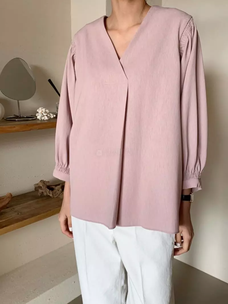 Moi - Korean Women Fashion - #momslook - Smoke Blouse