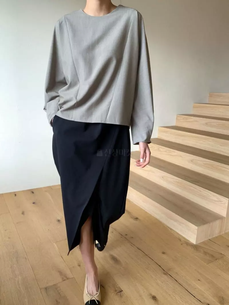 Moi - Korean Women Fashion - #restrostyle - Volume Blouse - 3