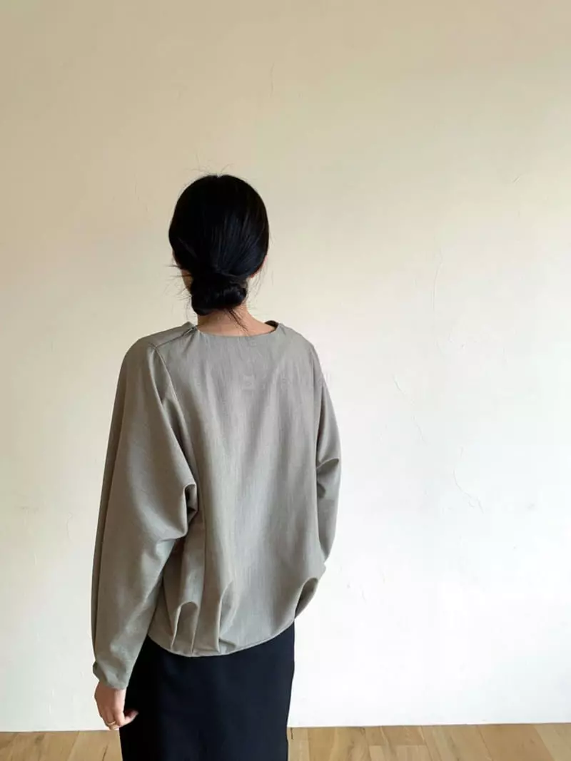 Moi - Korean Women Fashion - #restrostyle - Volume Blouse - 4