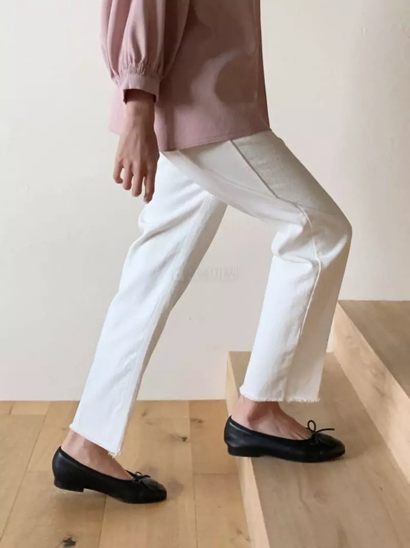Moi - Korean Women Fashion - #thatsdarling - White Pants - 3