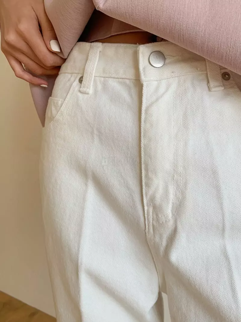 Moi - Korean Women Fashion - #thatsdarling - White Pants - 4