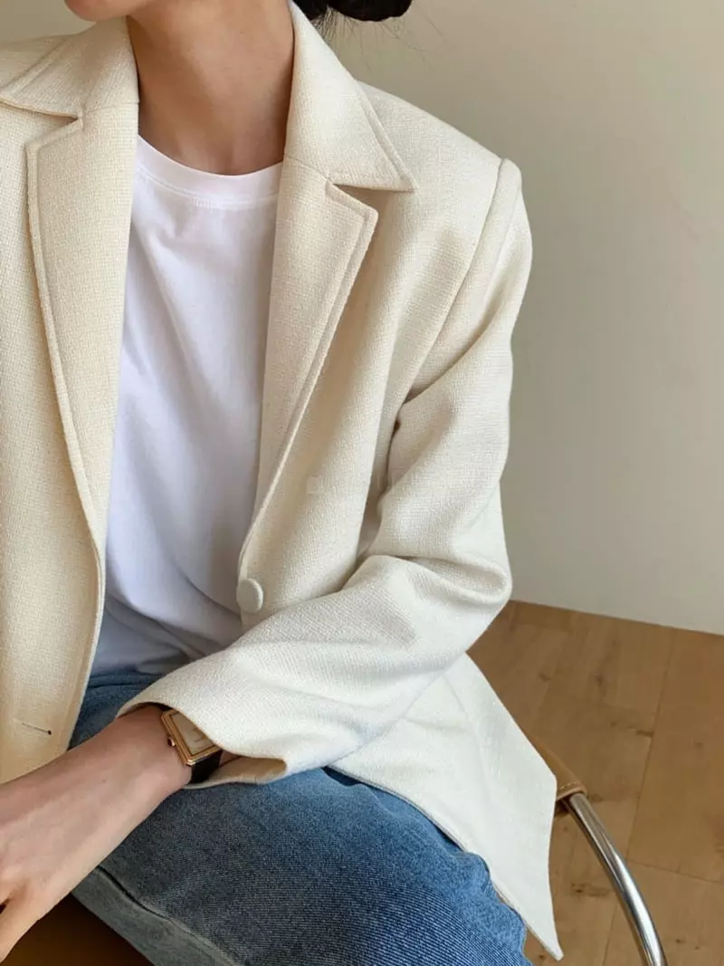 Moi - Korean Women Fashion - #vintageinspired - Tweed Jacket