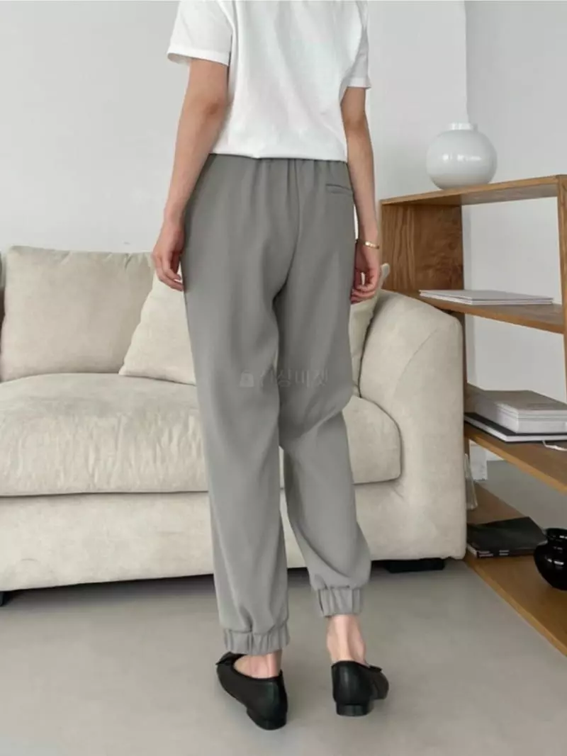 Moi - Korean Women Fashion - #womensfashion - Ribbed Cuff Pants