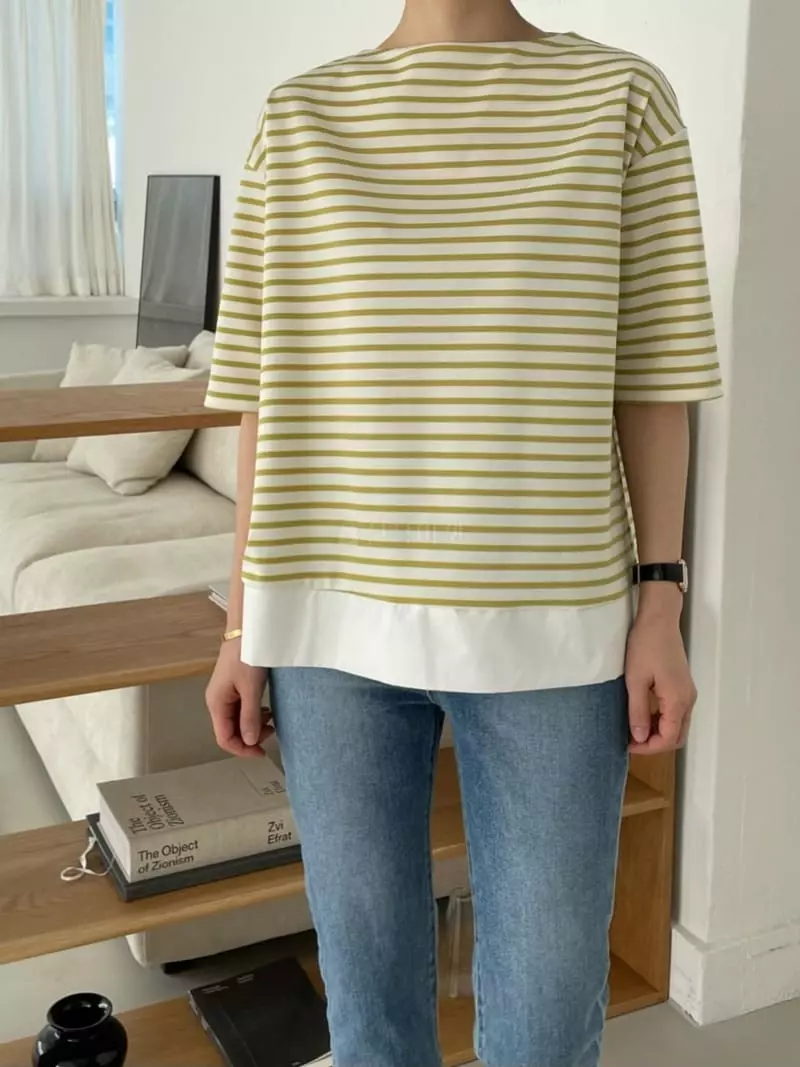 Moi - Korean Women Fashion - #womensfashion - Louis Boat Tee - 3