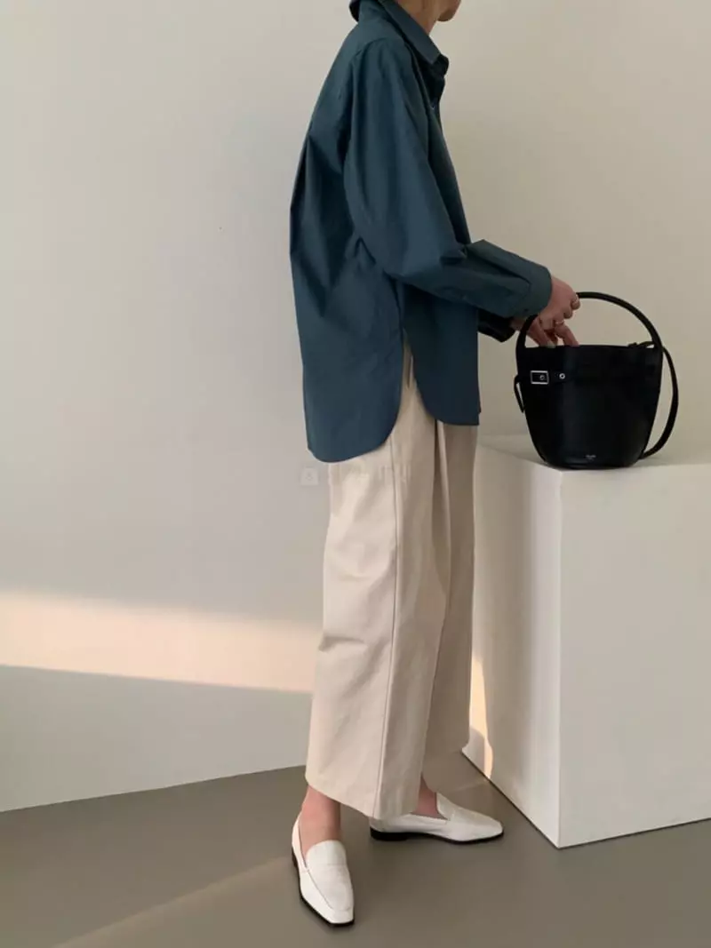 Moi - Korean Women Fashion - #womensfashion - Wa Kit Slit Shirt