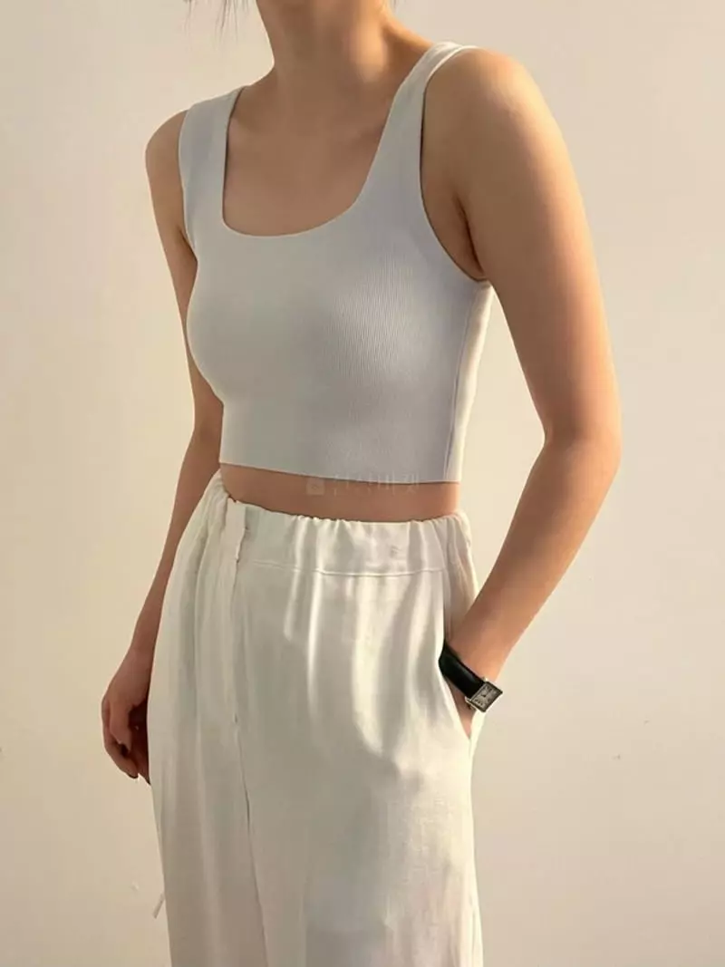Moment - Korean Women Fashion - #momslook - Code Sleeveless Tee