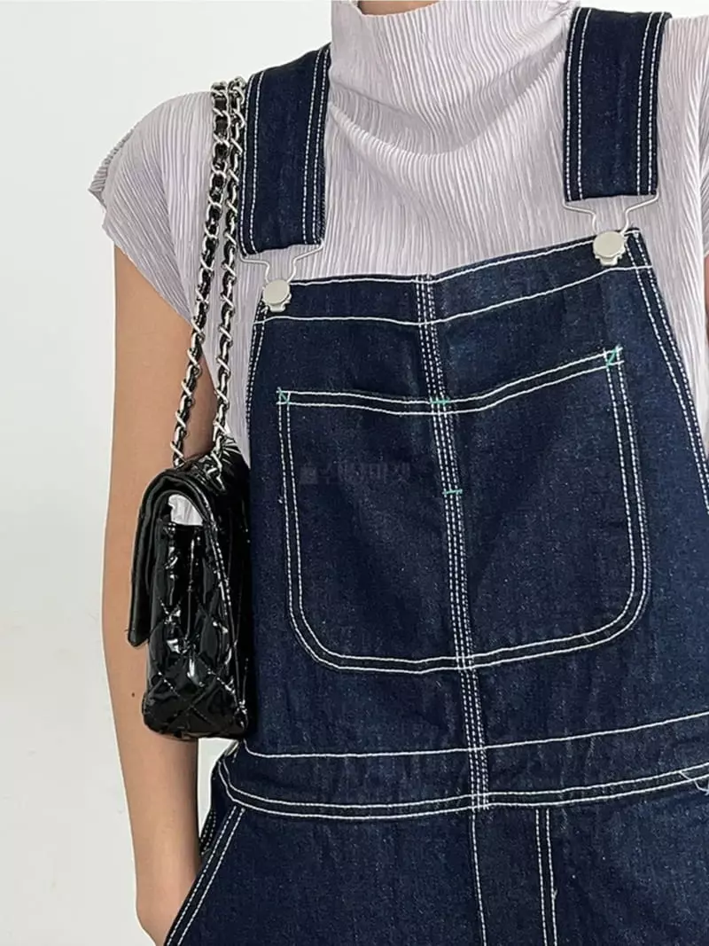 Moment - Korean Women Fashion - #momslook - Steel Wrinkle Blouse