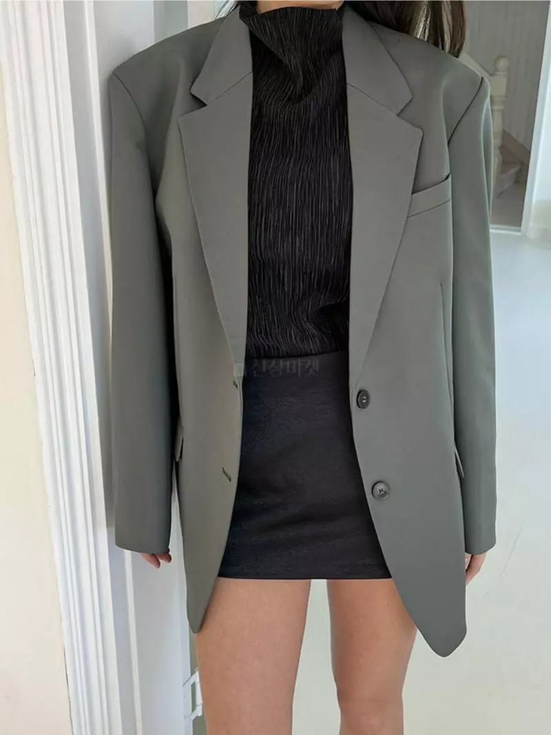 Moment - Korean Women Fashion - #womensfashion - Steel Wrinkle Blouse - 4