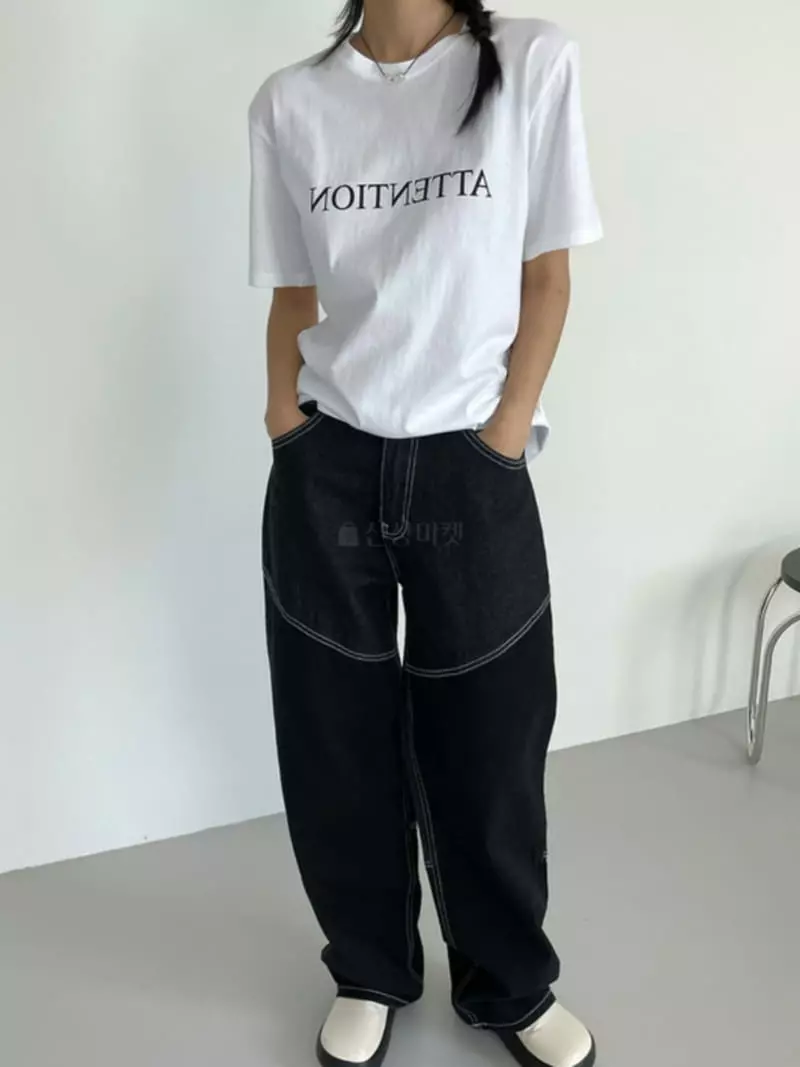 Moment - Korean Women Fashion - #womensfashion - Attention Tee
