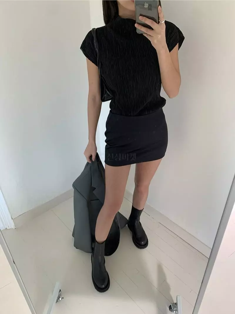 Moment - Korean Women Fashion - #womensfashion - Steel Wrinkle Blouse - 3