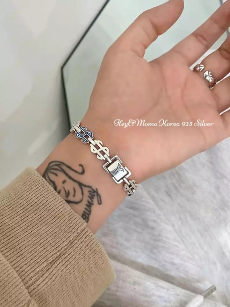 Momo - Korean Women Fashion - #momslook - 925 Silver Bracelet