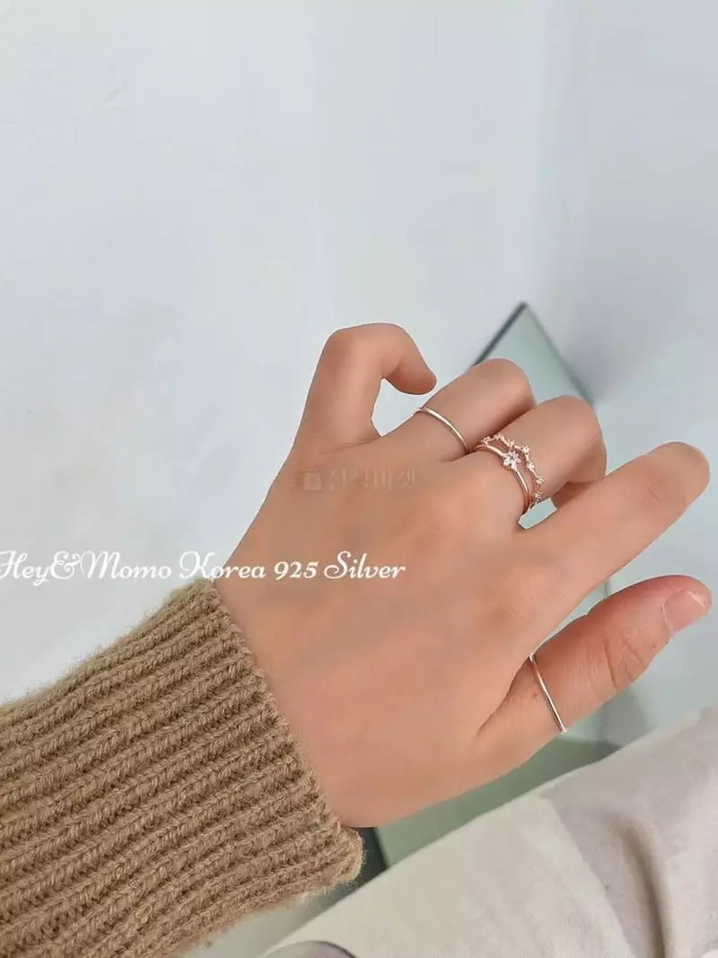 Momo - Korean Women Fashion - #romanticstyle - 925 Silver Ring - 2