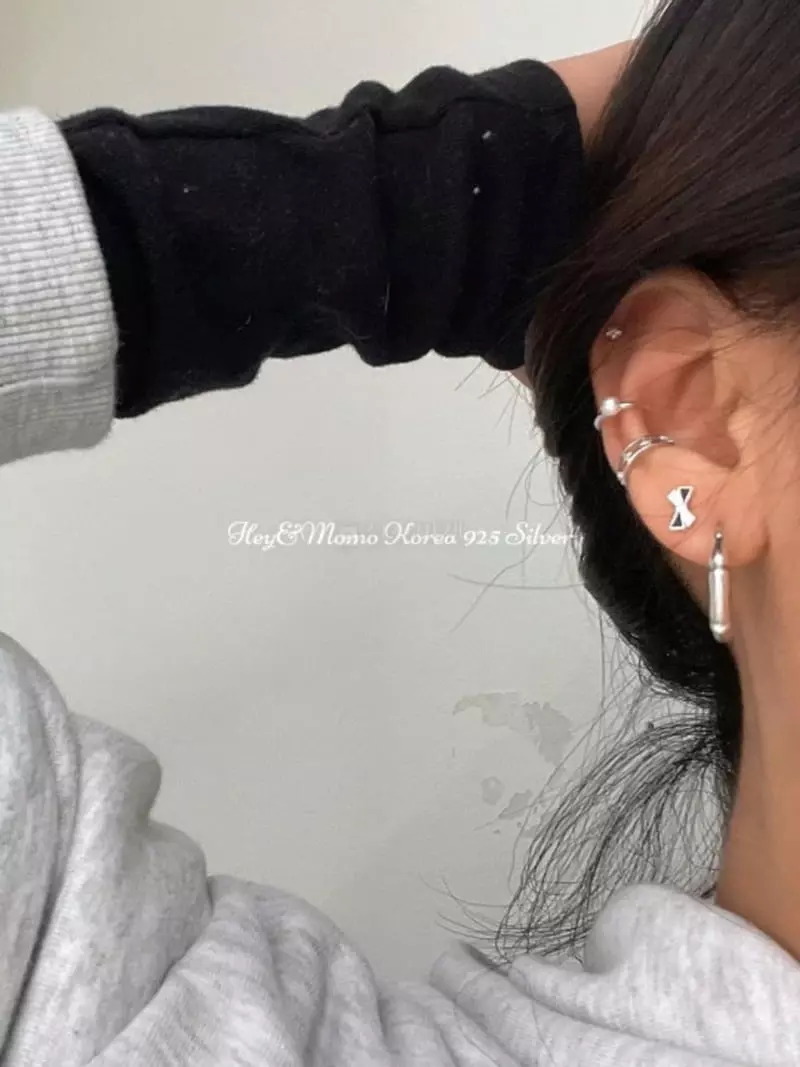 Momo - Korean Women Fashion - #thatsdarling - 925 Silver Earrings