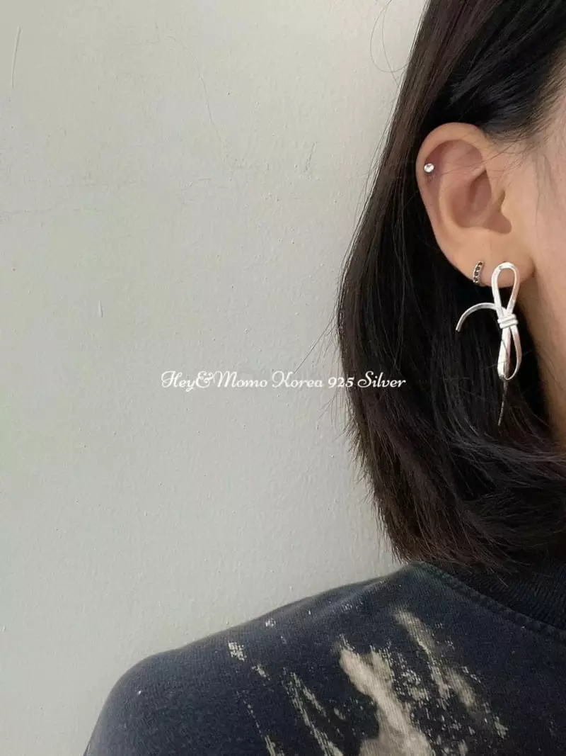 Momo - Korean Women Fashion - #thatsdarling - 925 Silver Earrings