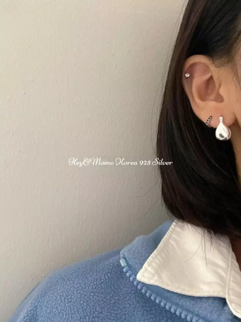 Momo - Korean Women Fashion - #vintageinspired - 925 Silver Earrings