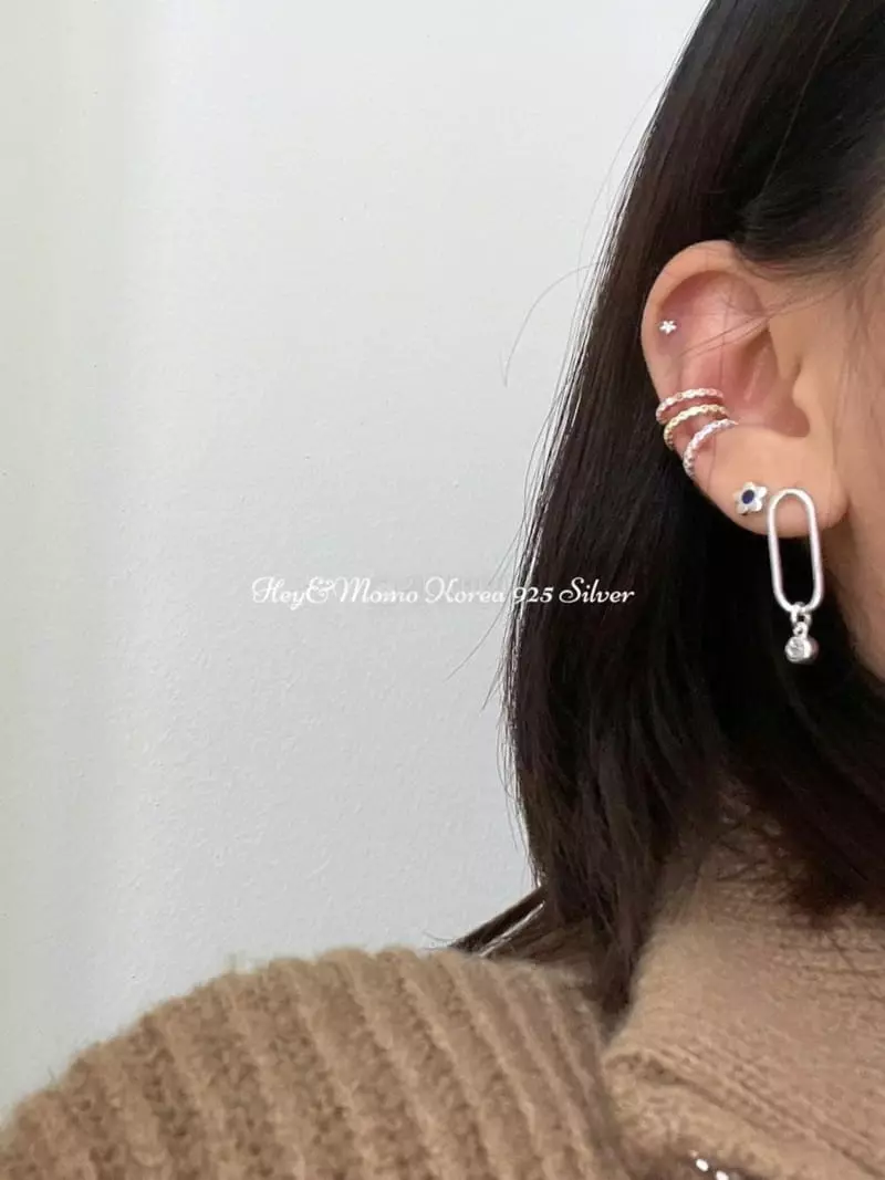 Momo - Korean Women Fashion - #vintageinspired - 925 Silver Earrings