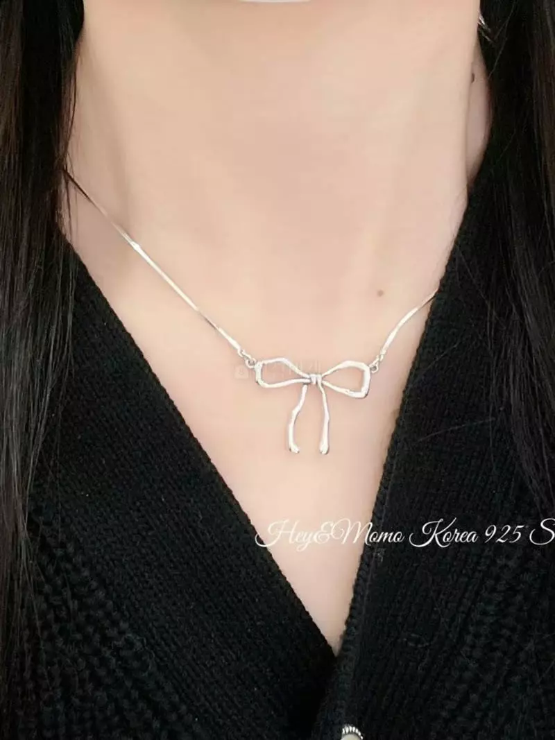 Momo - Korean Women Fashion - #vintagekidsstyle - 925 Silver Necklace