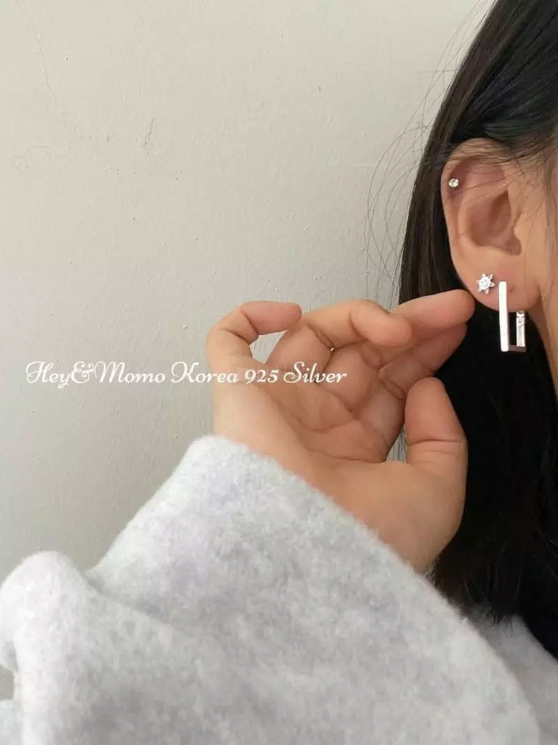 Momo - Korean Women Fashion - #womensfashion - 925 Silver Earrings