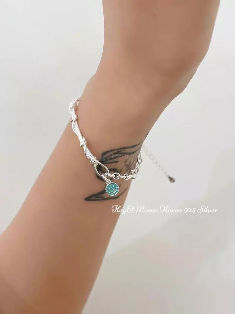 Momo - Korean Women Fashion - #womensfashion - 925 Silver Bracelet