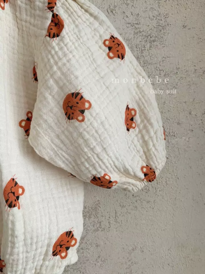Monbebe - Korean Baby Fashion - #babyboutiqueclothing - Tiger Bodysuit - 9
