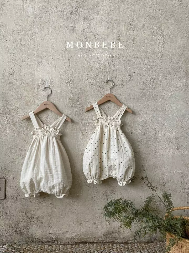Monbebe - Korean Baby Fashion - #babyfashion - Milk Dungarees Pants - 4