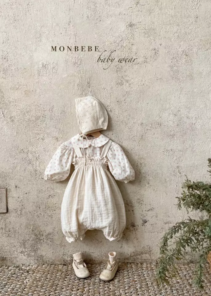 Monbebe - Korean Baby Fashion - #babygirlfashion - Milk Dungarees Pants - 5
