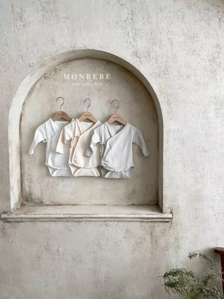 Monbebe - Korean Baby Fashion - #babyoutfit - Petti Bodysuit with Bonnet - 12