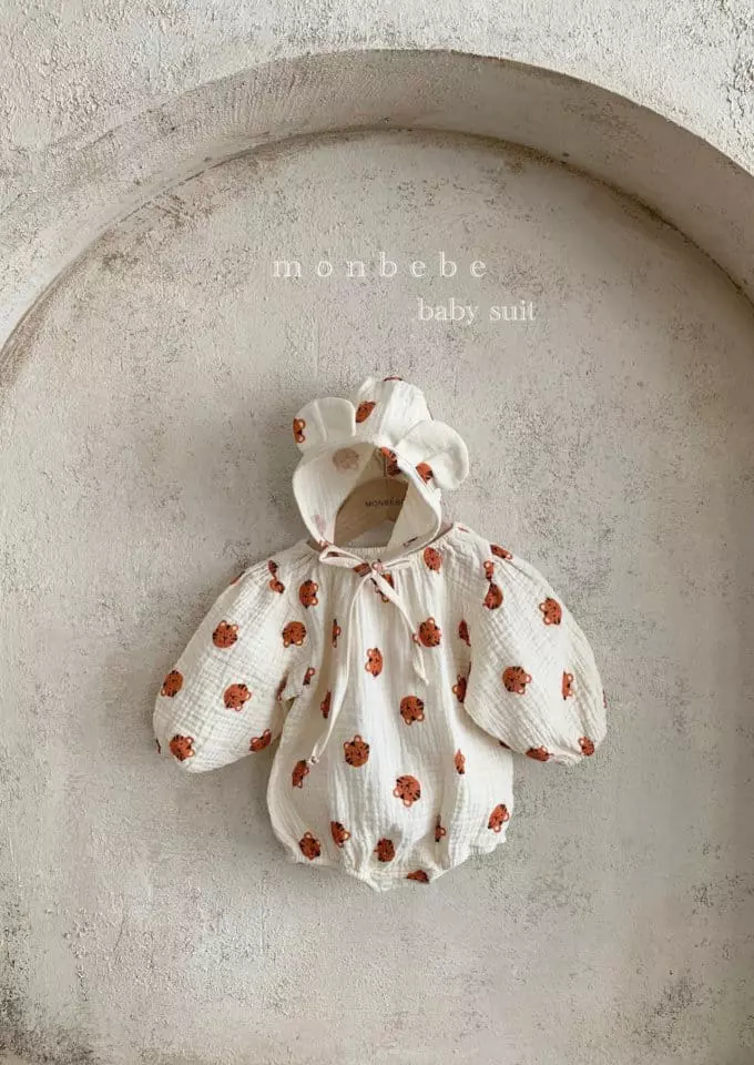 Monbebe - Korean Baby Fashion - #babyoutfit - Tiger Bodysuit - 2