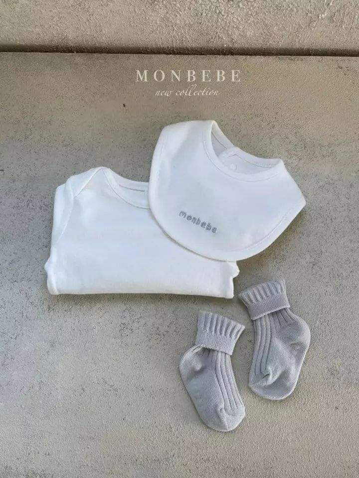 Monbebe - Korean Baby Fashion - #babywear - Mon Bodysuit with Bib - 7