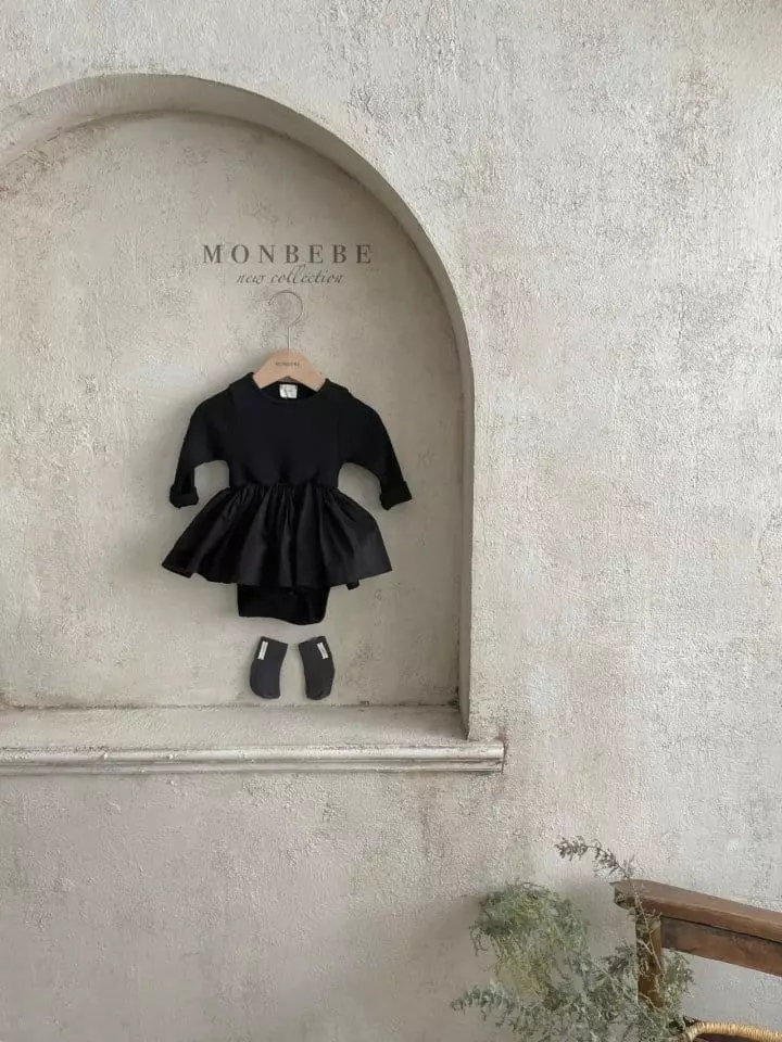 Monbebe - Korean Baby Fashion - #onlinebabyboutique - Rib Frill Bodysuit - 6