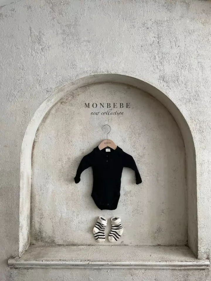 Monbebe - Korean Baby Fashion - #onlinebabyboutique - Button Rib Bodysuit - 4