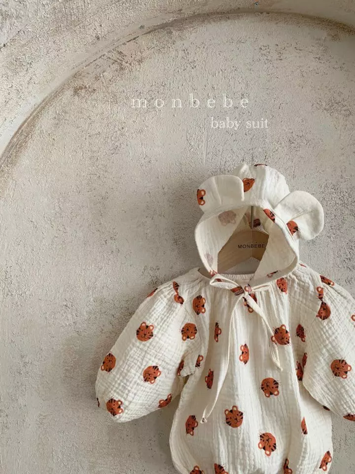 Monbebe - Korean Baby Fashion - #onlinebabyshop - Tiger Bodysuit - 6