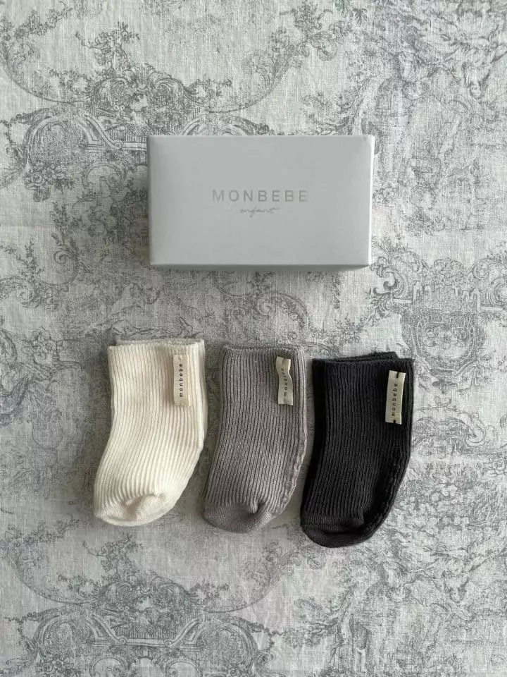 Monbebe - Korean Baby Fashion - #onlinebabyboutique - Anfant Boy Socks Set - 4