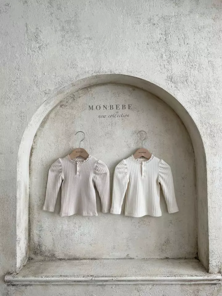 Monbebe - Korean Children Fashion - #designkidswear - Point Lace Tee