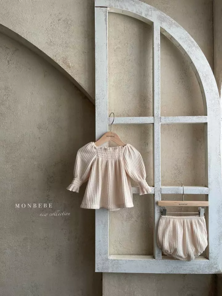 Monbebe - Korean Children Fashion - #discoveringself - Pure Top Bottom Set - 5