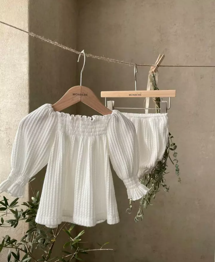 Monbebe - Korean Children Fashion - #fashionkids - Pure Top Bottom Set - 6