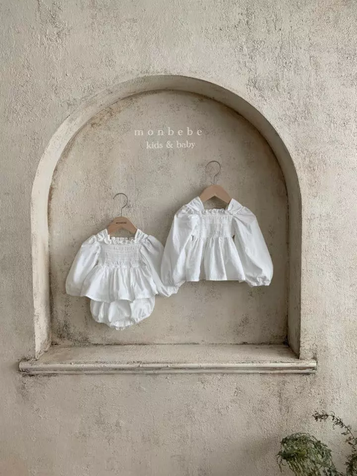 Monbebe - Korean Children Fashion - #kidsshorts - Lilly Smocked Blouse - 3