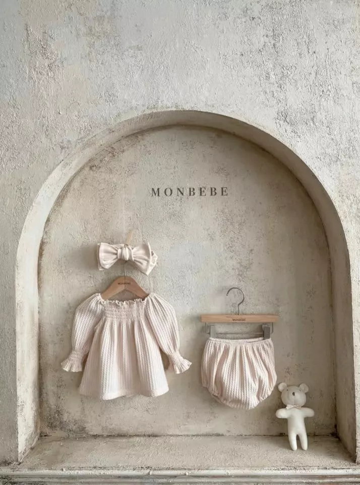 Monbebe - Korean Children Fashion - #kidsstore - Pure Top Bottom Set - 8