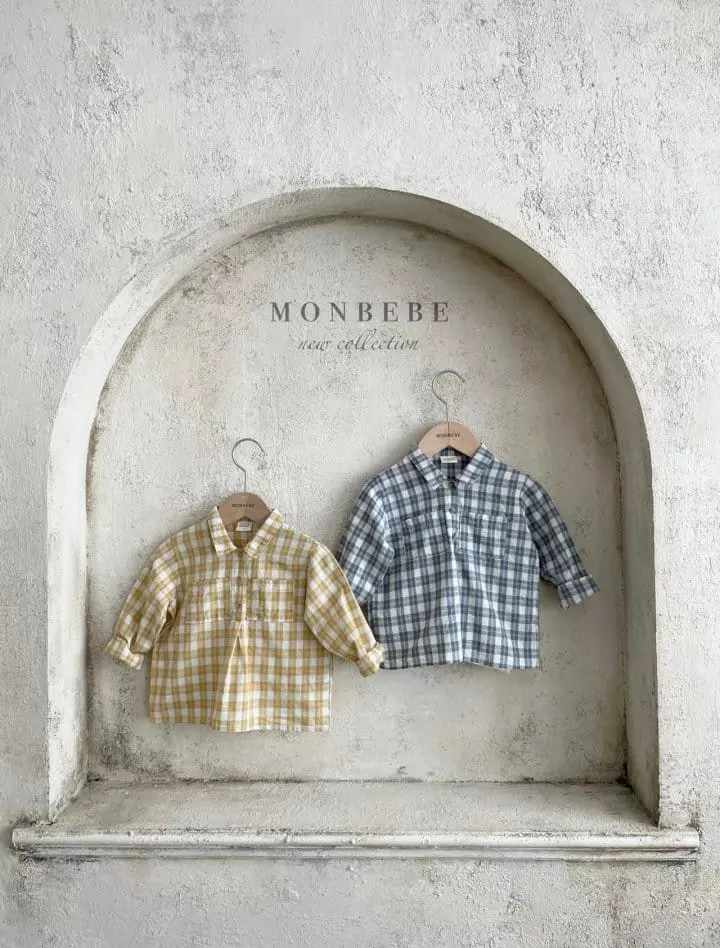 Monbebe - Korean Children Fashion - #kidzfashiontrend - Petti Check Shirt - 2